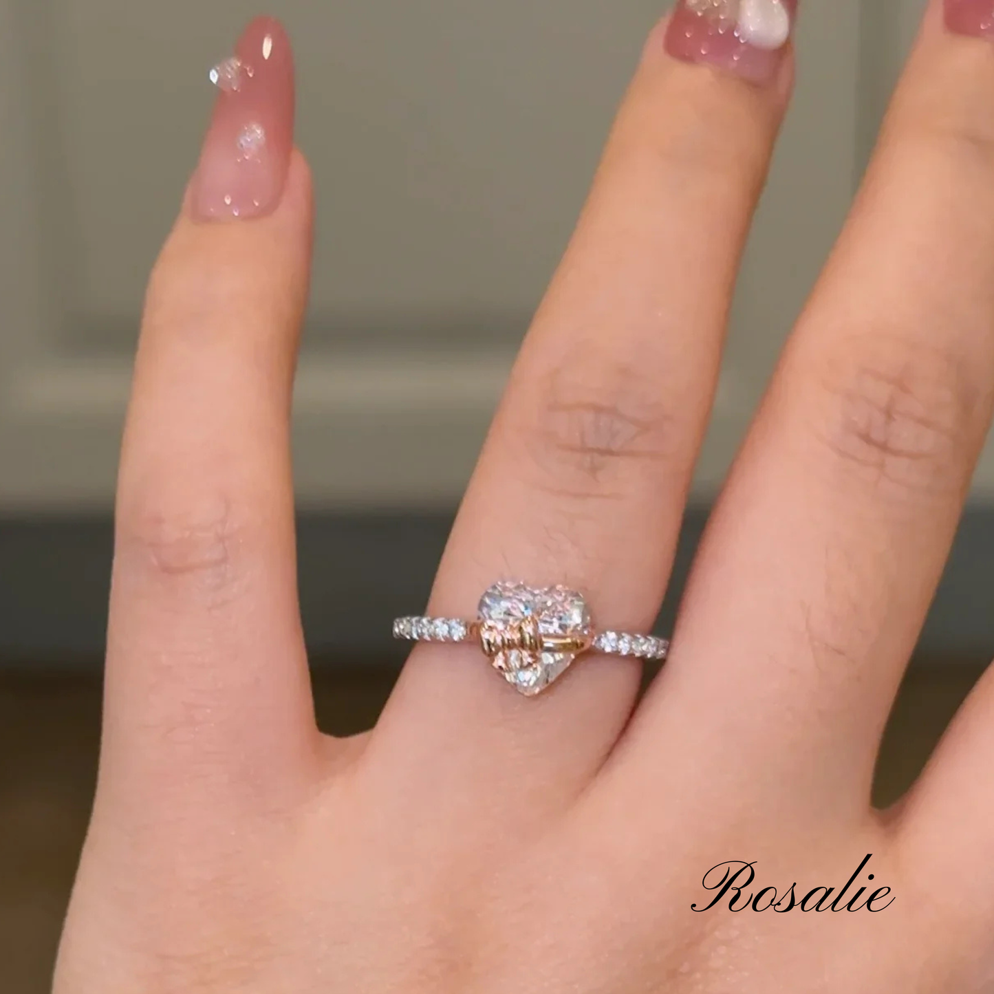 Silver Bow Heart Ring