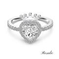 Princess Heart Crown Ring