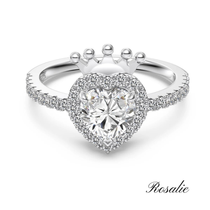 Princess Heart Crown Ring