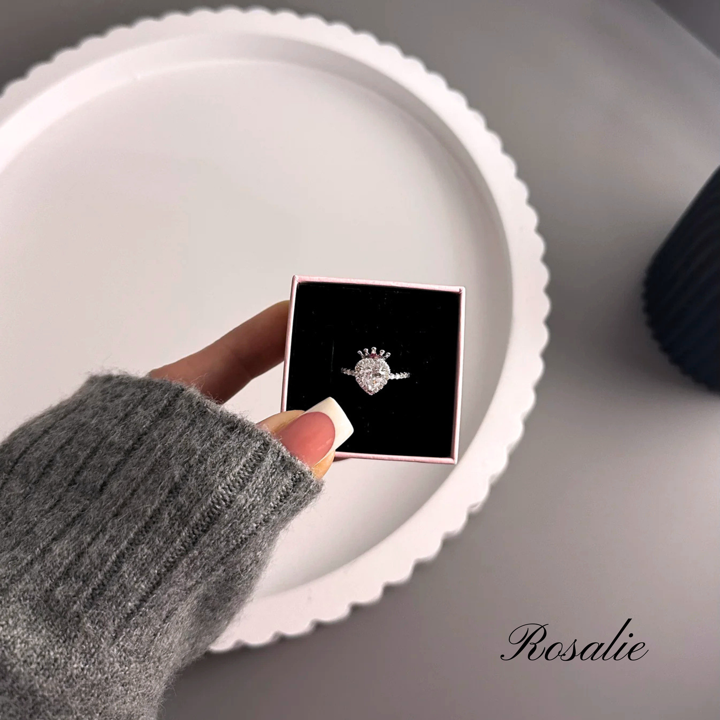 Princess Heart Crown Ring