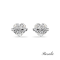 Silver ‘’HEART BOW” Earing