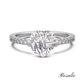 Silver Bow Heart Ring